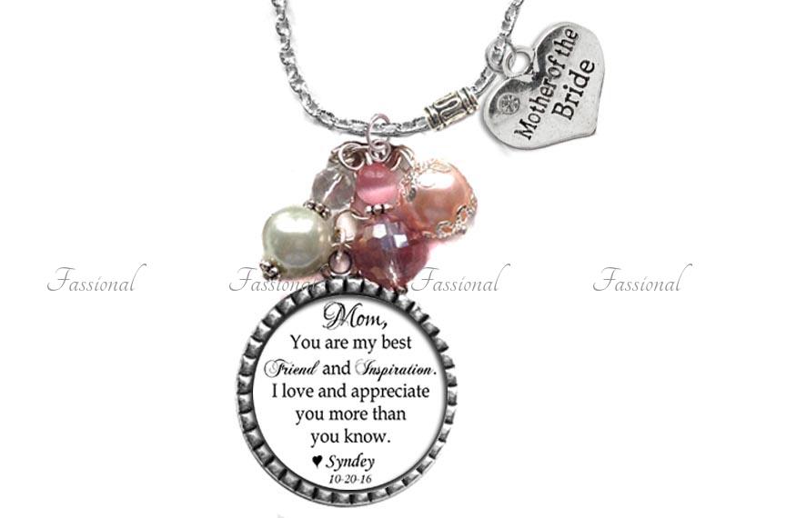 Bride Double Quote Necklace Thank 